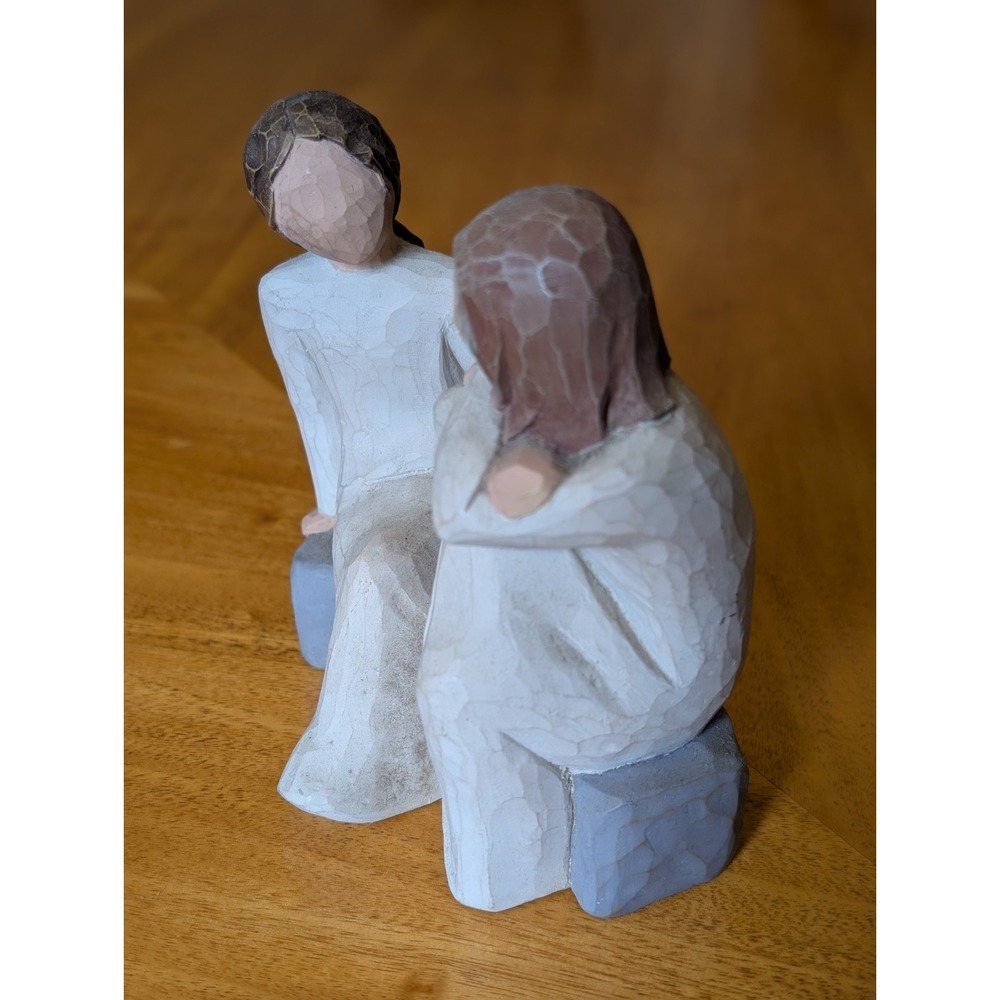Willow Tree Heart and Soul 2002 Sculpture, Supporting Sentiment Sisters Friends - Picture 2 of 5